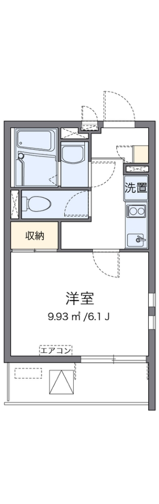 クレイノ石原橋 301号室 間取り