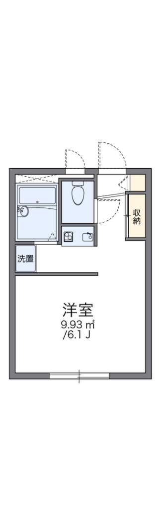 レオパレスエクセレント 104号室 間取り