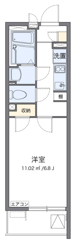 クレイノマルニ 305号室 間取り