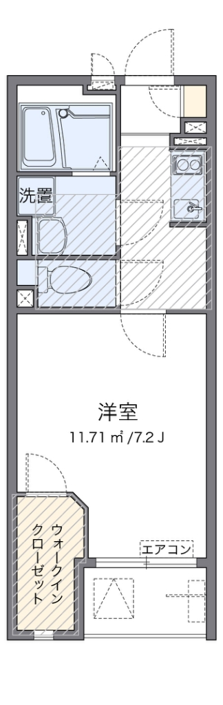 レオネクストＤ２　ａ１ 304号室 間取り