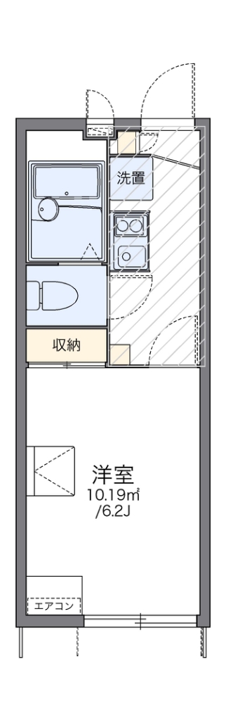 レオパレスエクセル岡本 108号室 間取り