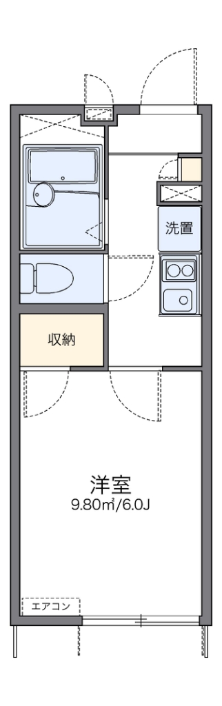 レオパレス汐の丘 間取り図