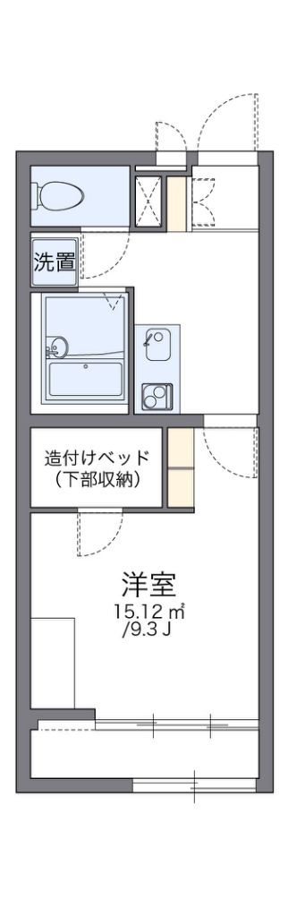 レオパレスサンハイ 204号室 間取り