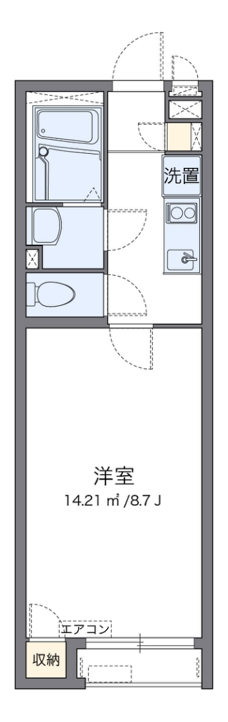 クレイノトワ　アモーレ 104号室 間取り