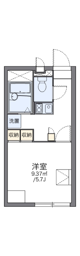 レオパレスｆａｖｏｒｉｔｅ 215号室 間取り