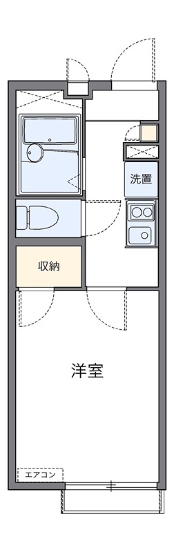 ルビー 104号室 間取り