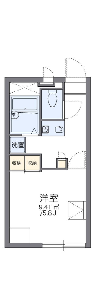 レオパレスコヅチ 109号室 間取り