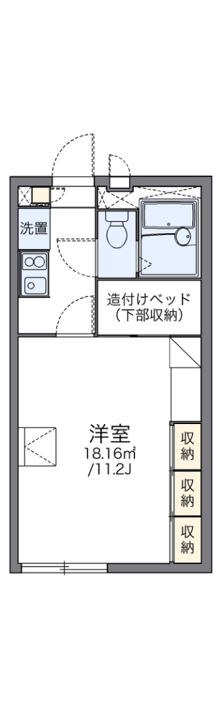 レオパレスＷｉｎｇＶａｌｌｅｙ 207号室 間取り