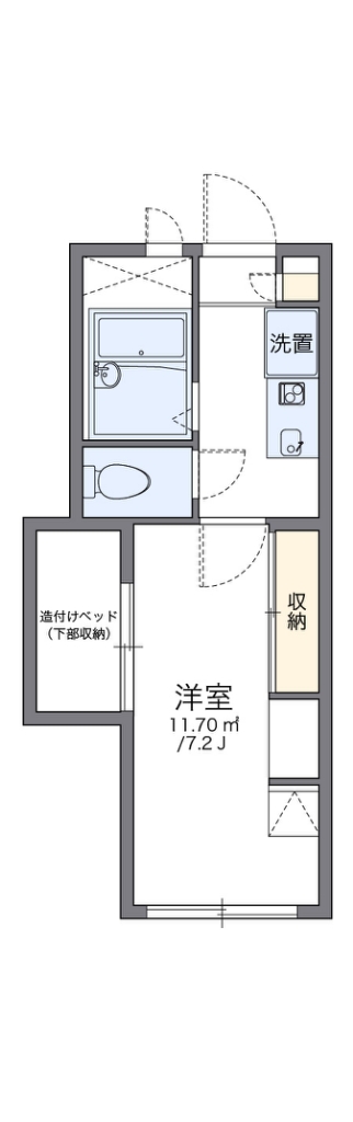 レオパレスＳ 202号室 間取り