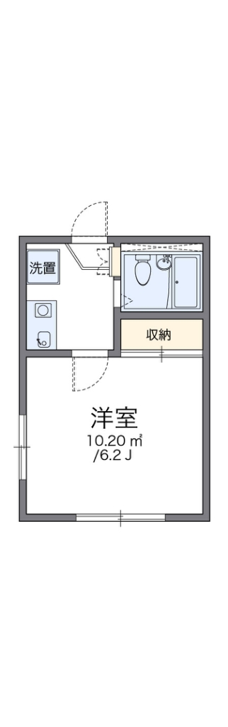 レオパレスシェモアⅡ 101号室 間取り