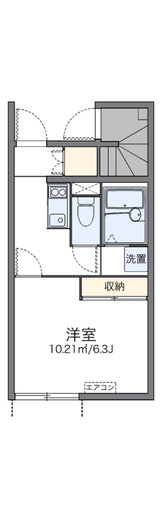 レオネクストハイツ忘れな草 105号室 間取り