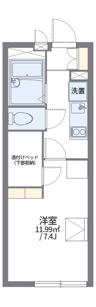 レオパレス大森北 301号室 間取り