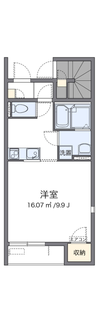 レオネクストすこやか 107号室 間取り