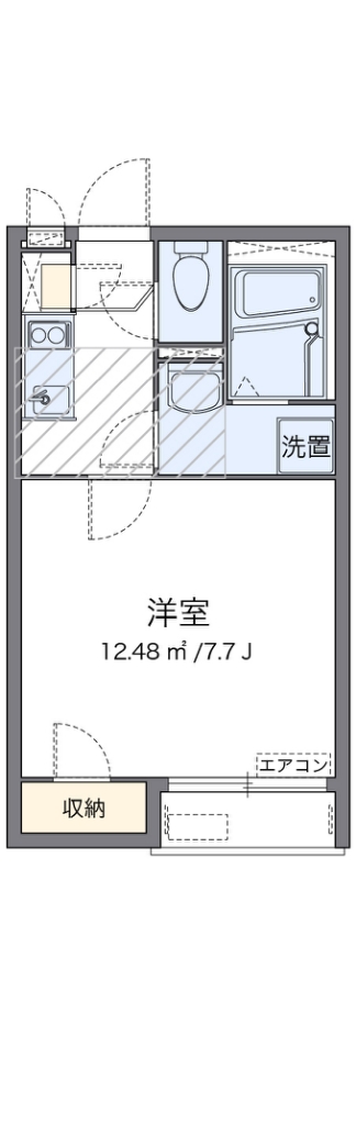 レオネクスト一二三 202号室 間取り