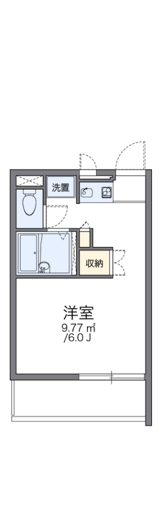 レオパレス峰の坂 301号室 間取り