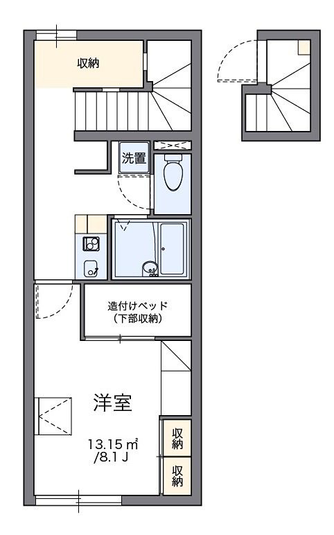 フルール 202号室 間取り