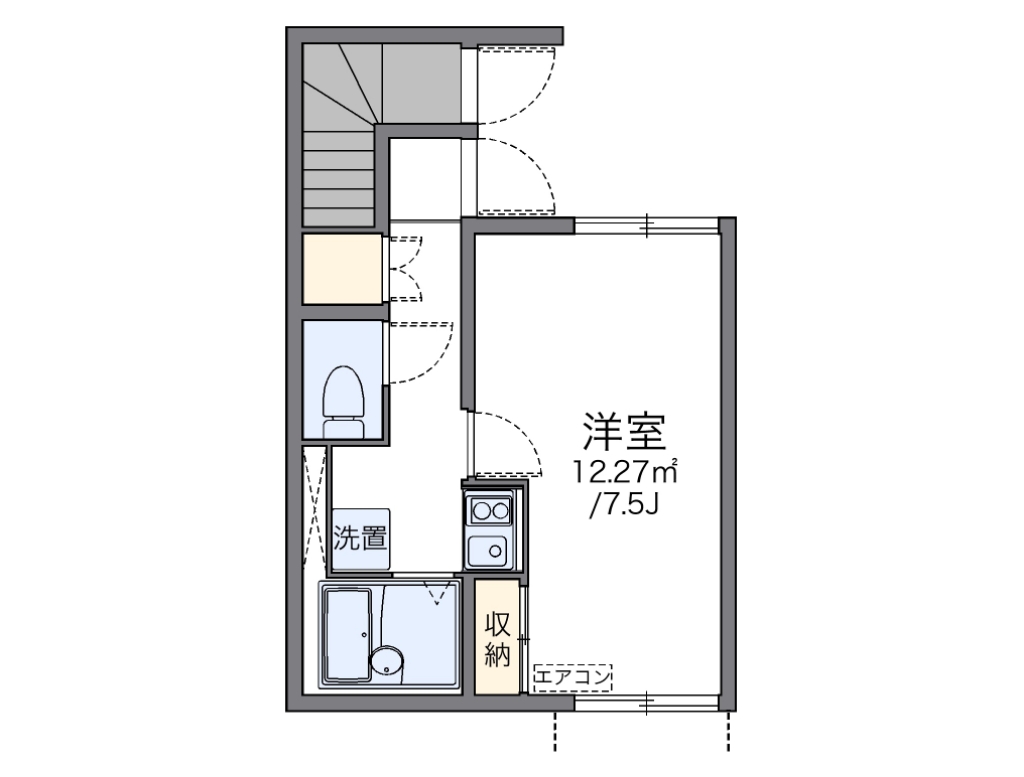 レオネクストシーブリーズ湘南Ⅱ 102号室 間取り