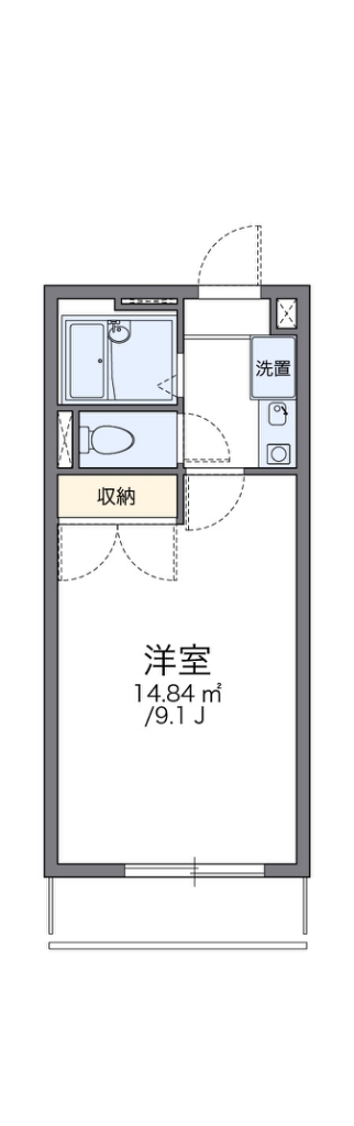 レオパレスＧＲＡＮＤ　ＣＨＡＲＩＯＴ 203号室 間取り