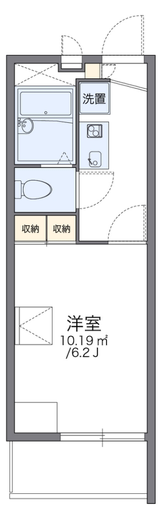 レオパレス湯島 205号室 間取り