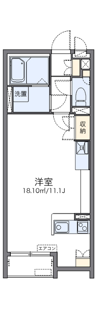 レオネクストフロレゾンＢ 106号室 間取り