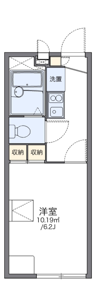 レオパレスＣＡＴ＆ＧＯＡＴ 204号室 間取り