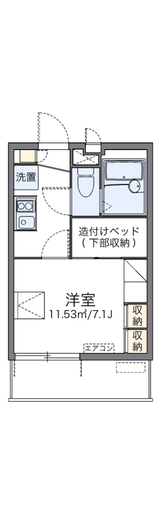 レオパレス春美Ⅱ 303号室 間取り