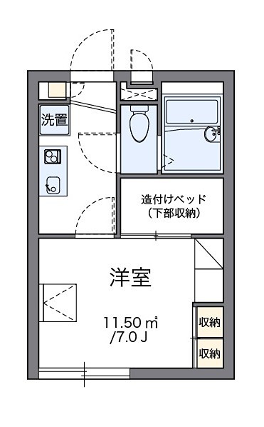 リルト和田町 103号室 間取り