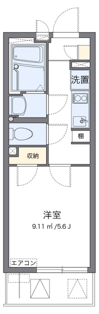 クレイノコラットⅡ 203号室 間取り