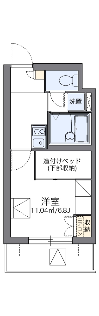 レオパレスシェル都Ⅲ 410号室 間取り