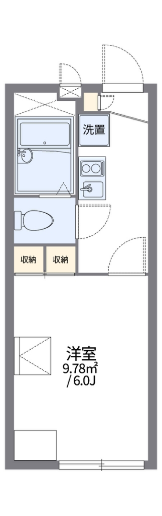 レオパレスミストラル西国分寺 204号室 間取り