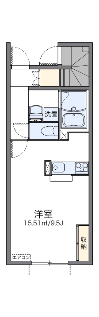 レオネクストコンフォート 104号室 間取り