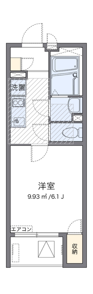 ミランダＬＵＡＮＡ 302号室 間取り