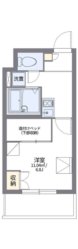 レオパレス本駒込 104号室 間取り