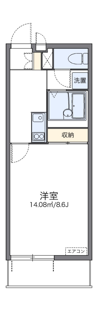 レオネクストシモンズ 402号室 間取り