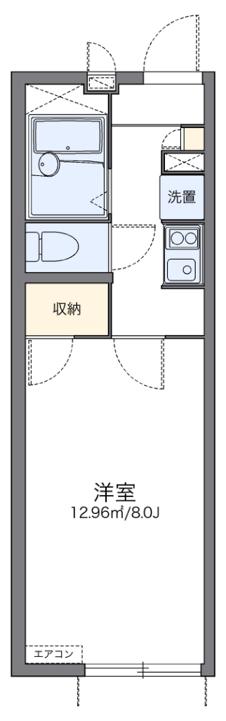 レオパレスステラ 101号室 間取り