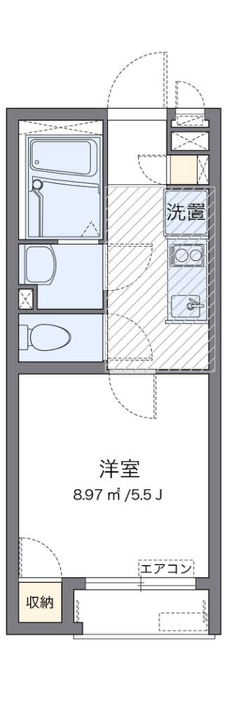 レオネクストブリッサ 104号室 間取り