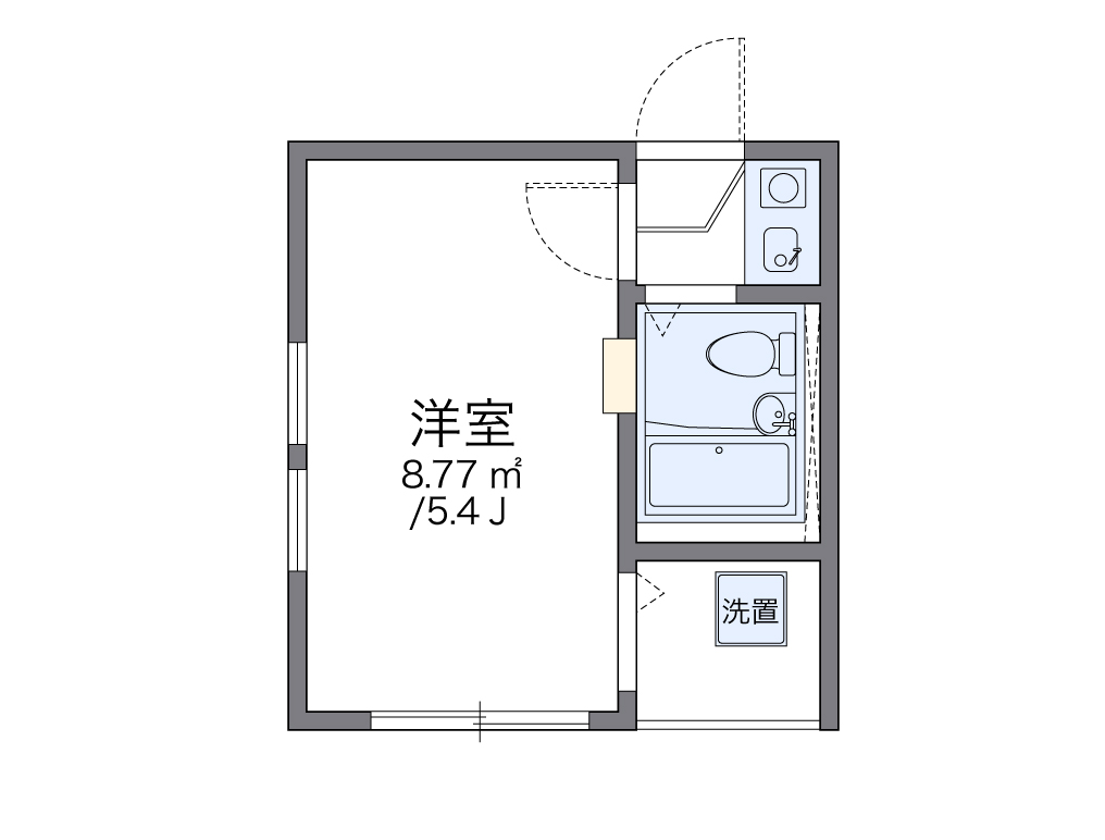 レオパレス東金町第５ 201号室 間取り