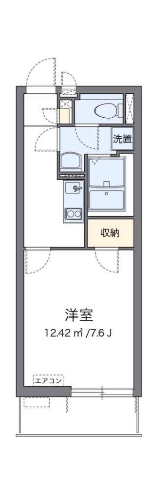 クレイノリーブル横浜 302号室 間取り