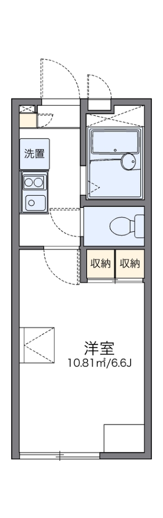 レオパレスエグランテ大岡 102号室 間取り