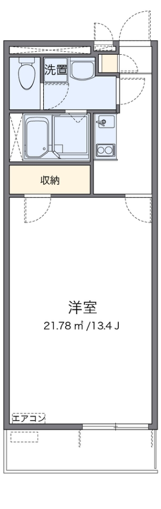 レオネクストさくらブリアン 205号室 間取り