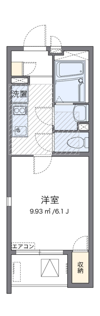 ミランダＬＵＡＮＡ 301号室 間取り