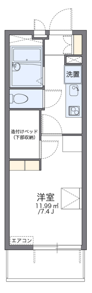 レオパレス新白岡 302号室 間取り