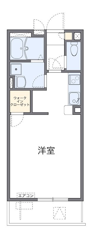 ブルージュ  212号室 間取り