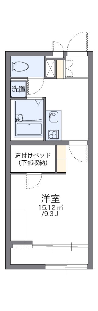 レオパレスａｍｂｉｔｉｏｕｓ 208号室 間取り