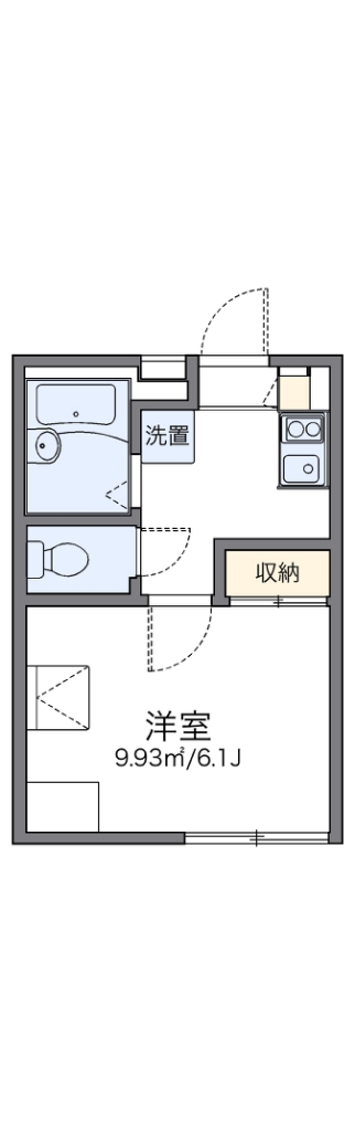 レオパレス豊 201号室 間取り