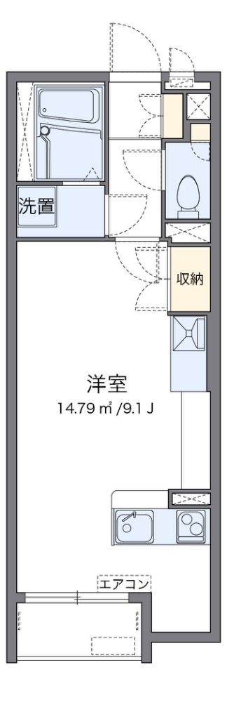 ミランダボヌール　Ｎ 103号室 間取り