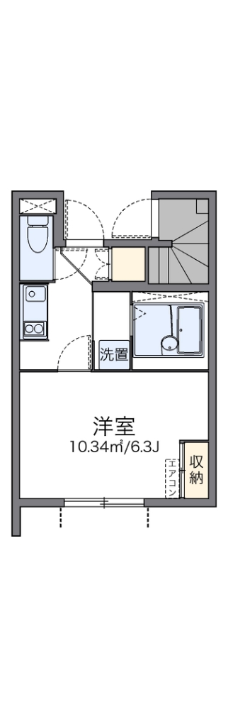 レオネクストルミエール西台Ⅱ 102号室 間取り