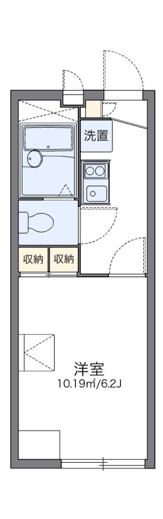 レオパレスＭＥ 207号室 間取り