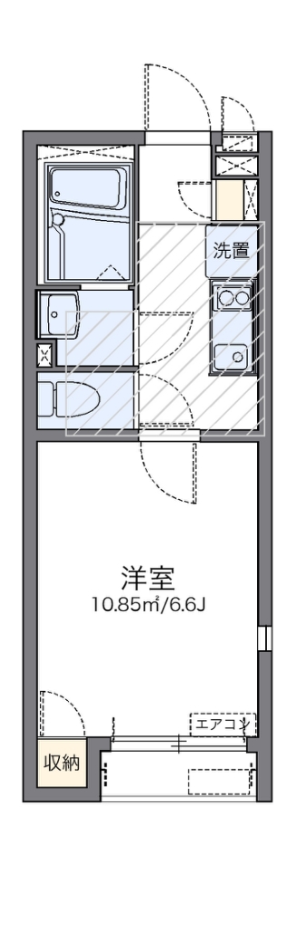 レオネクストルーチェⅡ 101号室 間取り