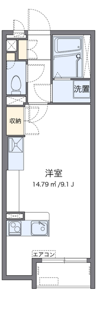 ミランダ奈紗お茶山 203号室 間取り